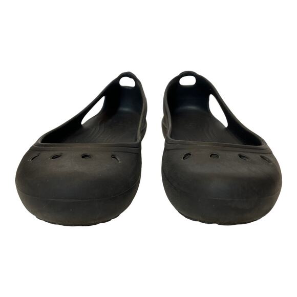 Crocs Kadee Flats Sandals Black 8 - Picture 2 of 6